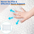 SUPA MODERN Cooling Bed Pillows for Sleeping 2 Pack Shredded Memory Foam Pillows Queen Size Set of 2, Adjustable Cool Pillow for Side Back Stomach