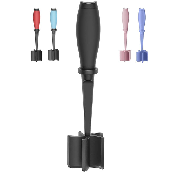 Meat Chopper, 5 Curve Blades Ground Beef Masher, Heat Resistant Meat Masher Tool for Hamburger Meat, Ground Beef, Turkey and More, Nylon Hamburger