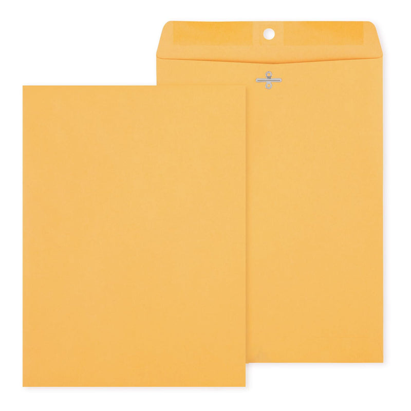 Staples 9 x 12 Kraft Clasp & Moistenable Envelopes, Brown Manila, Heavyweight Document Mailers with Metal Clasp, 100/Box 100 Pack