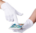 JISEN Men Police Formal Tuxedo Honor Guard Parade Nylon Cotton Gloves 26cm One Size Touchscreen