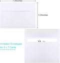 50 Packs 5x7 Envelopes, White A7 5x7 Envelopes for Invitations, Printable, Self Seal for Weddings, Photos, Postcards, Greeting Cards, Mailing