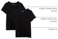 Amazon Essentials Women's Regular-Fit Short-Sleeve Crewneck T-Shirt, Multipacks Crew Neck Pack of 2 Large Black