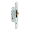 Prime-Line E 2164 Mortise Lock, 4-5/8 In. Steel, 45 Degree Keyway, Round Faceplate, Spring-Loaded (Single Pack), Metallic 4-5/8 in. Metallic