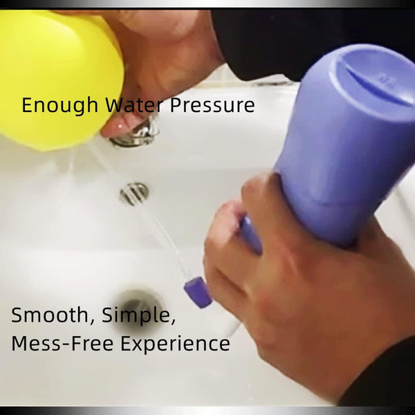 Portable Travel Bidet Handheld Bottle -17oz(500ml) for Personal Cleansing Extended Nozzle - Personal Hygiene Care Toilet Bidet Spray -with Storage