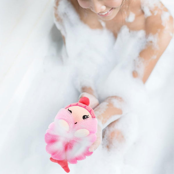 2Pcs Kids Bath Poufs Soft Cartoon Body Scrubber Foaming Shower Loofah for Toddler Bath Accessories 6.29X3.74X1.57In 1 Count (Pack of 1)
