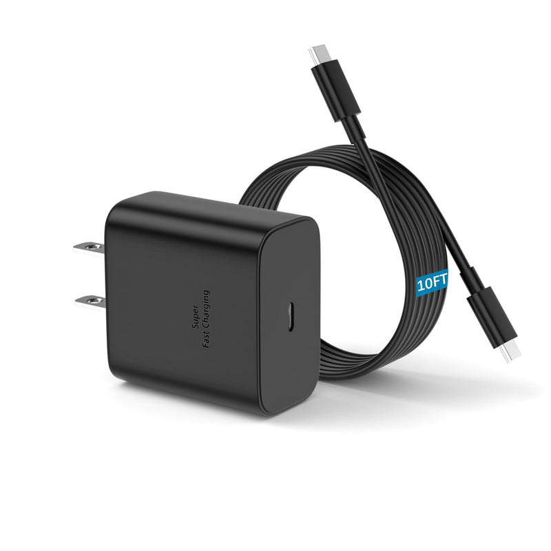 45W Super Fast Charger Type C with 10FT USB C Charger for Sam-Sung Galaxy S25 Ultra/Galaxy S24/S23 Ultra/S24/S24/S23/S22 Note S10/S9/S8, Galaxy