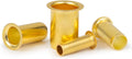 160pcs Tube OD(1/4" 5/16'' 3/8" 1/2") Brass Compression Insert,Brass Compression Fitting Assortment Kit, Insert Tube Support Compression Sleeve
