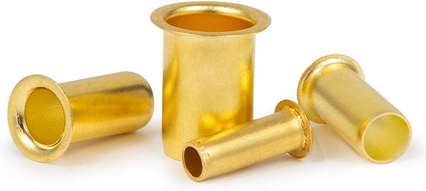 160pcs Tube OD(1/4" 5/16'' 3/8" 1/2") Brass Compression Insert,Brass Compression Fitting Assortment Kit, Insert Tube Support Compression Sleeve