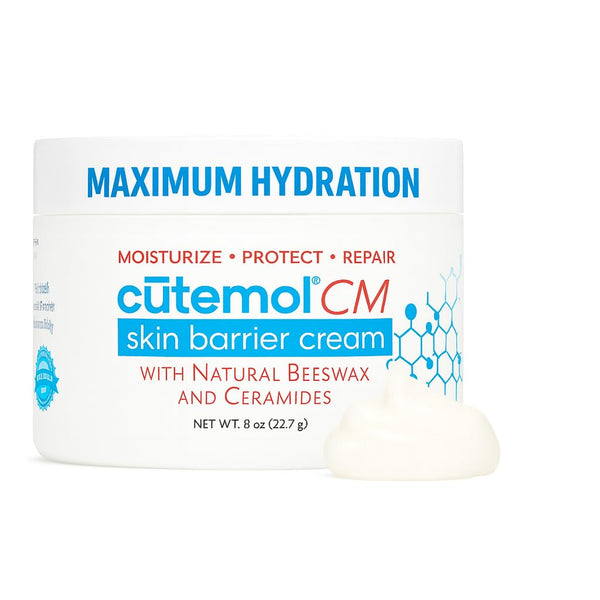 Cutemol CM Emollient Moisturizing Cream - For Severely Dry and Damaged Skin - Natural Beeswax Formulation containing Ceramides - Hydration for
