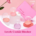 ETUDE Lovely Cookie Blusher - Peach Choux Wafers 4G | Glowing & Natural Powder Blush with Long-Lasting Sebum Control | Easy Application | Korean