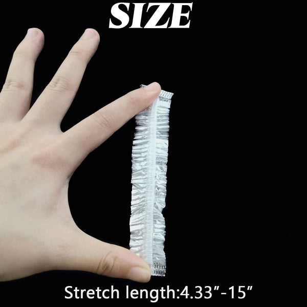 300PCS Plastic Bowl Covers Elastic Disposable Bowl Covers for Food Storage, Stretch Covers for Bowls, Fresh Keeping Bags Stretch Lids Kitchen Wrap