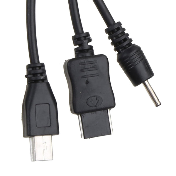 1Pc Black 10 in 1 USB Multi Charger Cables for Mobile Phones USB Charging Cord 20cm/7.87in to Multi Plug Cell Phone Charger Cable 10 in 1 Cable