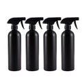 Cindy's Tape Plastic Spray Bottles Black for Cleaning Solutions 16 oz (Pack of 4), Heavy Duty Opaque Refillable Reusable Empty anti-degradation