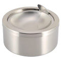 Nescope Stainless Steel Windproof Ashtray with lid Flip Top Ashtray for Indoor or Outdoor Use Ash Holder for Smokers Desktop Smoking Ashtray Home