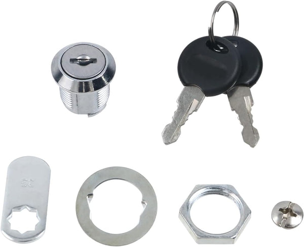 T Tulead 4 Sets Zinc Alloy Cylinder Locks Cam Lock Desk Lock Replacement with Keys