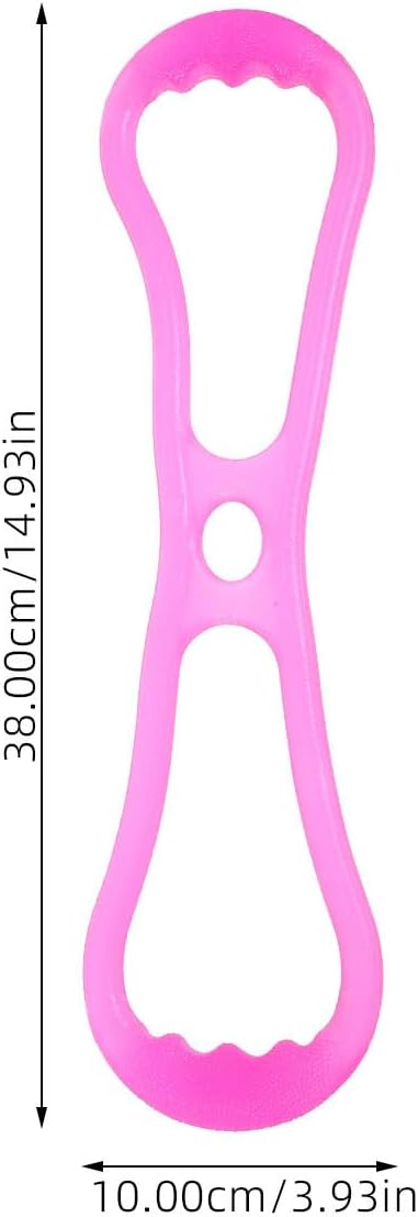 Kisangel Silicone Yoga Tension Band, Figure 8-Shaped Elastic Pull Rope, Multifun