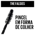 Maybelline Volum' Express the Falsies Washable Fiber Mascara, Volumizing and Separating Make up Formula, Very Black, 1 Count