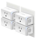 Kasa Smart Plug HS103P4, Wi-Fi Outlet Works with Alexa, Echo, Google Home & IFTTT, No Hub Required, Remote Control, 15 Amp, UL Certified, 4-Pack,