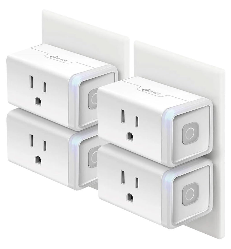 Kasa Smart Plug HS103P4, Wi-Fi Outlet Works with Alexa, Echo, Google Home & IFTTT, No Hub Required, Remote Control, 15 Amp, UL Certified, 4-Pack,