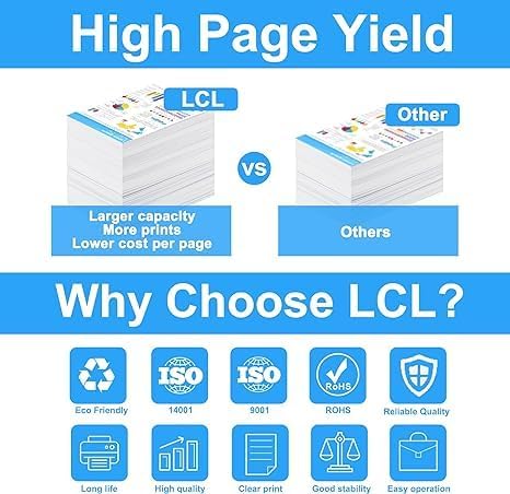 LCL Compatible 712 712XL Yellow High Yield 29-Ml 3-Pack Ink Cartridge (3ED79A) Replacement for HP 712 Designjet T650, T630, T250,T230, T210 &