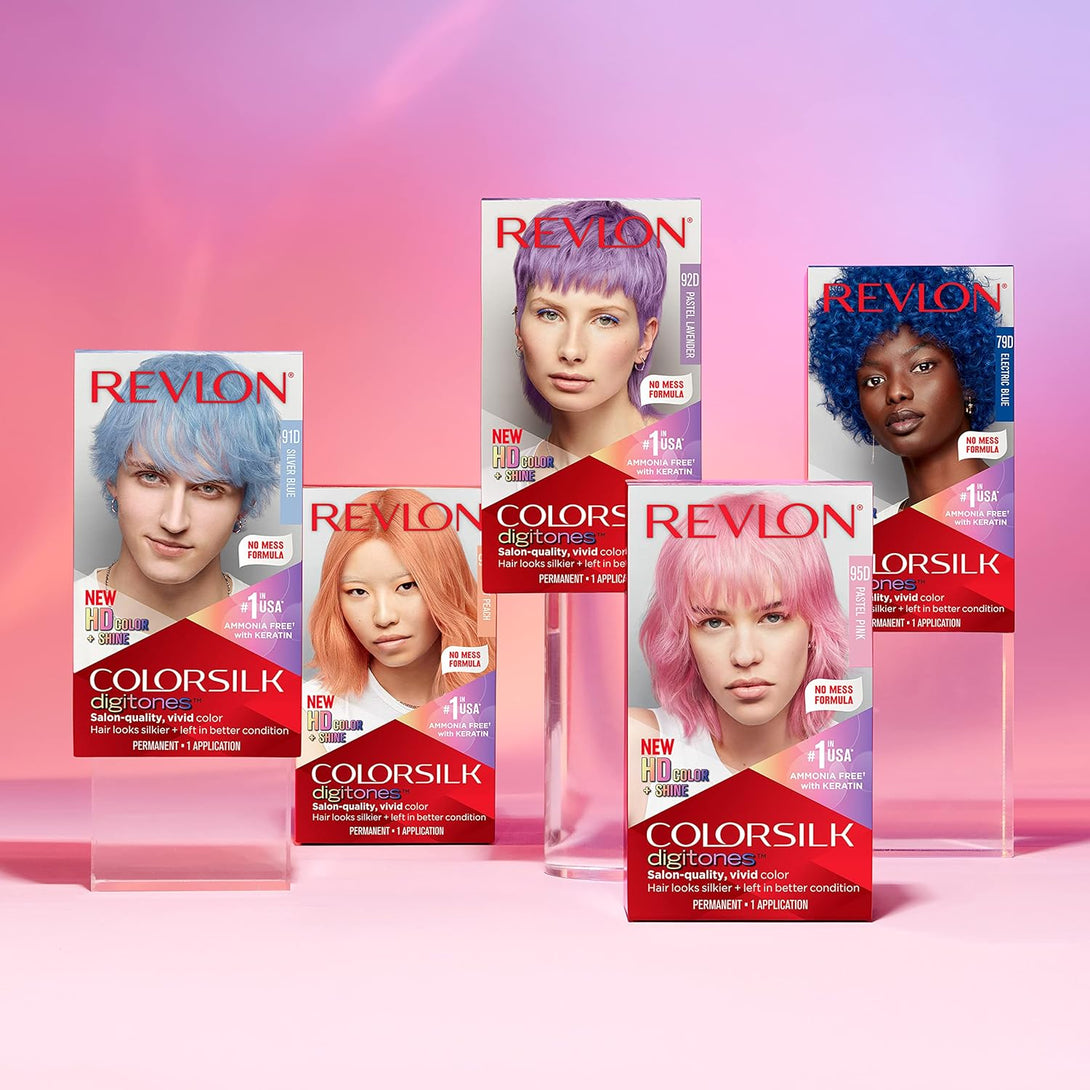 Revlon Permanent Hair Color Colorsilk Digitones with Keratin, 92D Pastel Lavender (Pack of 1)