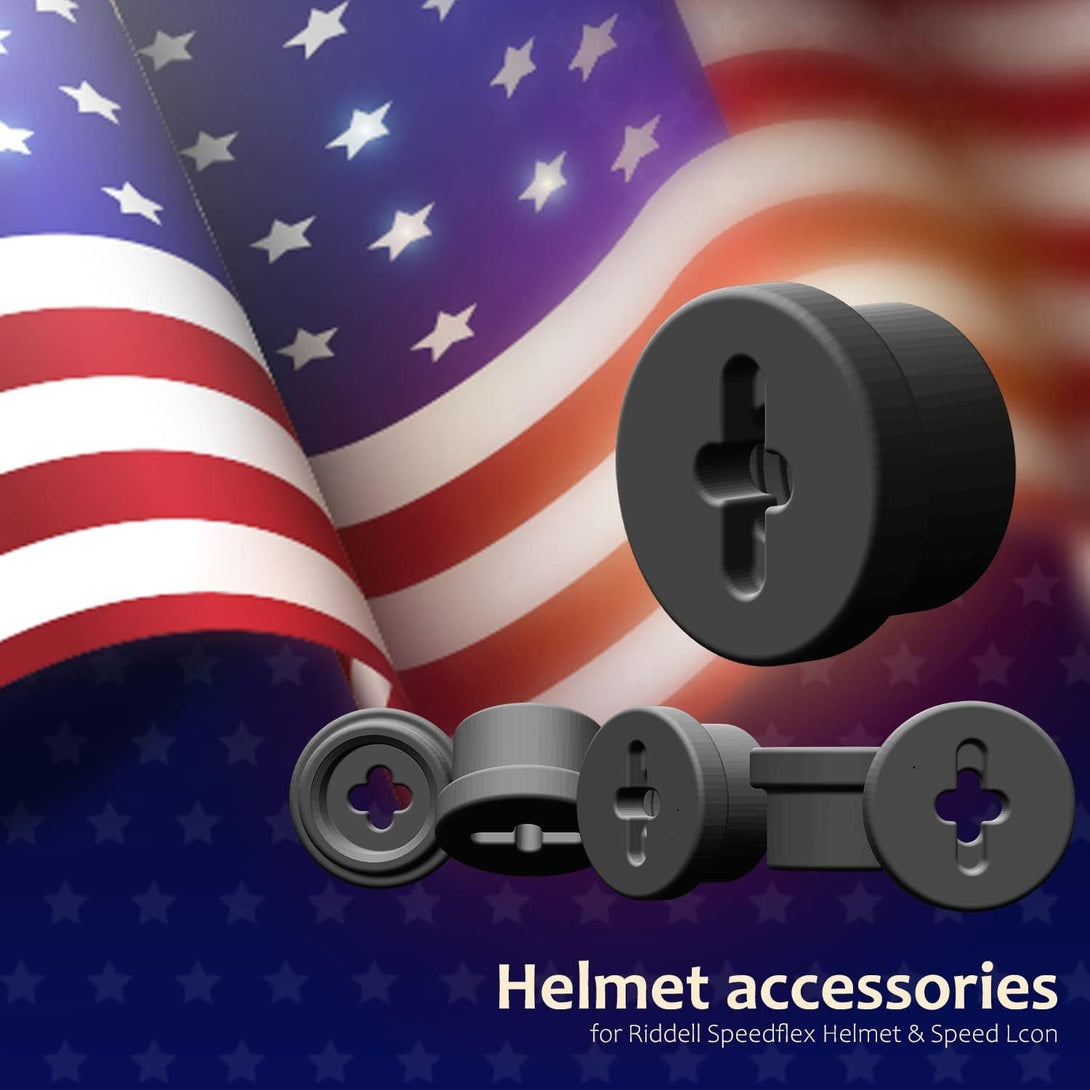 Ab Gel 6Pcs Bladder Valve Screws for Riddell Speedflex and Speed Icon, Valve Retainer Caps for Riddell Speedflex Helmet,Bladder Retainer Football Helmet