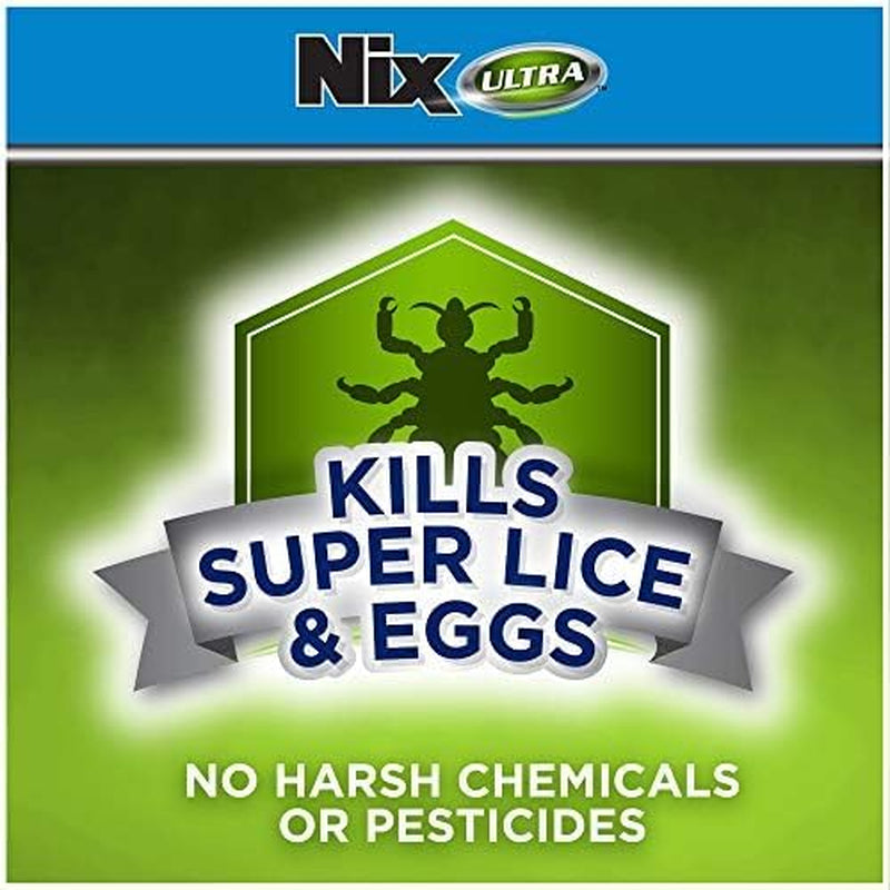 Nix Lice Removal Kit - Lice Treatment Hair Solution and Comb, Home Defense Bedbug and Lice Killing Spray (Pack of 2) (Packaging May Vary)