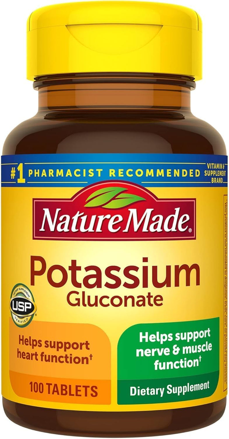 Nature Made Potassium Gluconate 550Mg, 100 Tablets