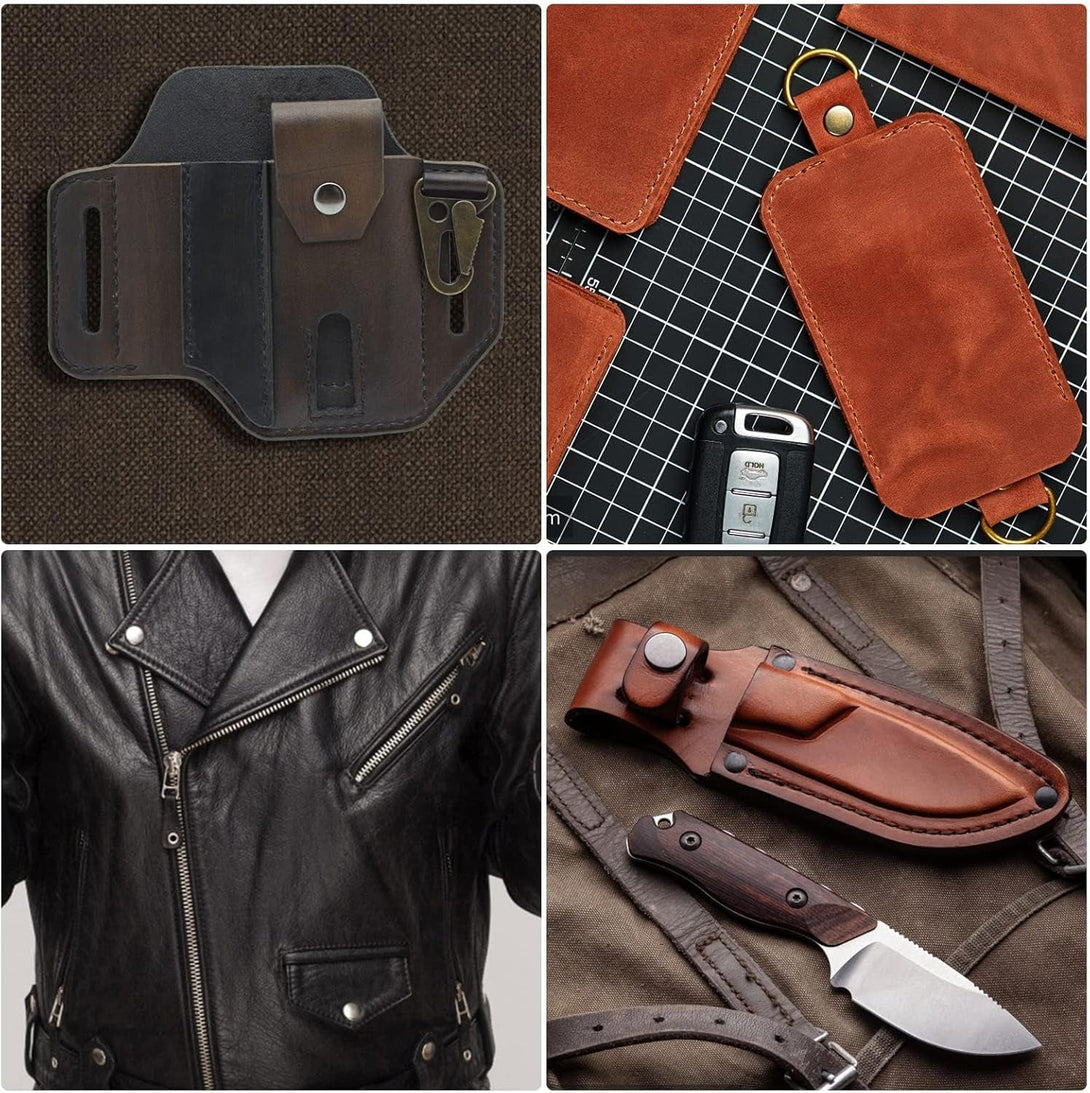 72 Pieces 15MM Snap Fastener Kit Tool Snap Button Kit Snaps for Leather Leather Snaps and Fasteners Kit for Leather Marine Grade Stainless Steel Snaps for Bag, Jeans, Clothes, Fabric