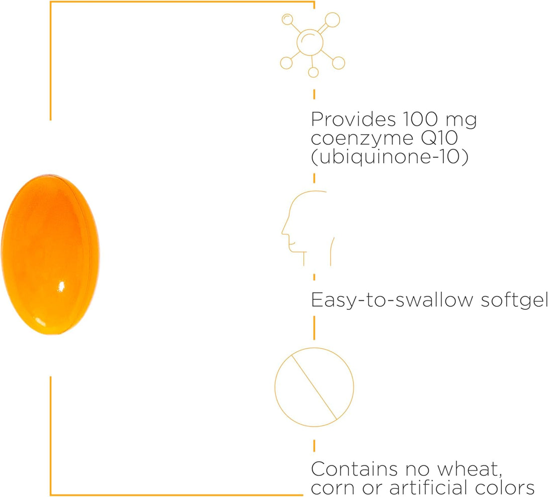 Integrative Therapeutics - Coq10 (100Mg) Coenzyme Q10 (Ubiquinone) Supplement - Supports Cardiovascular & Brain Health* - 60 Softgels