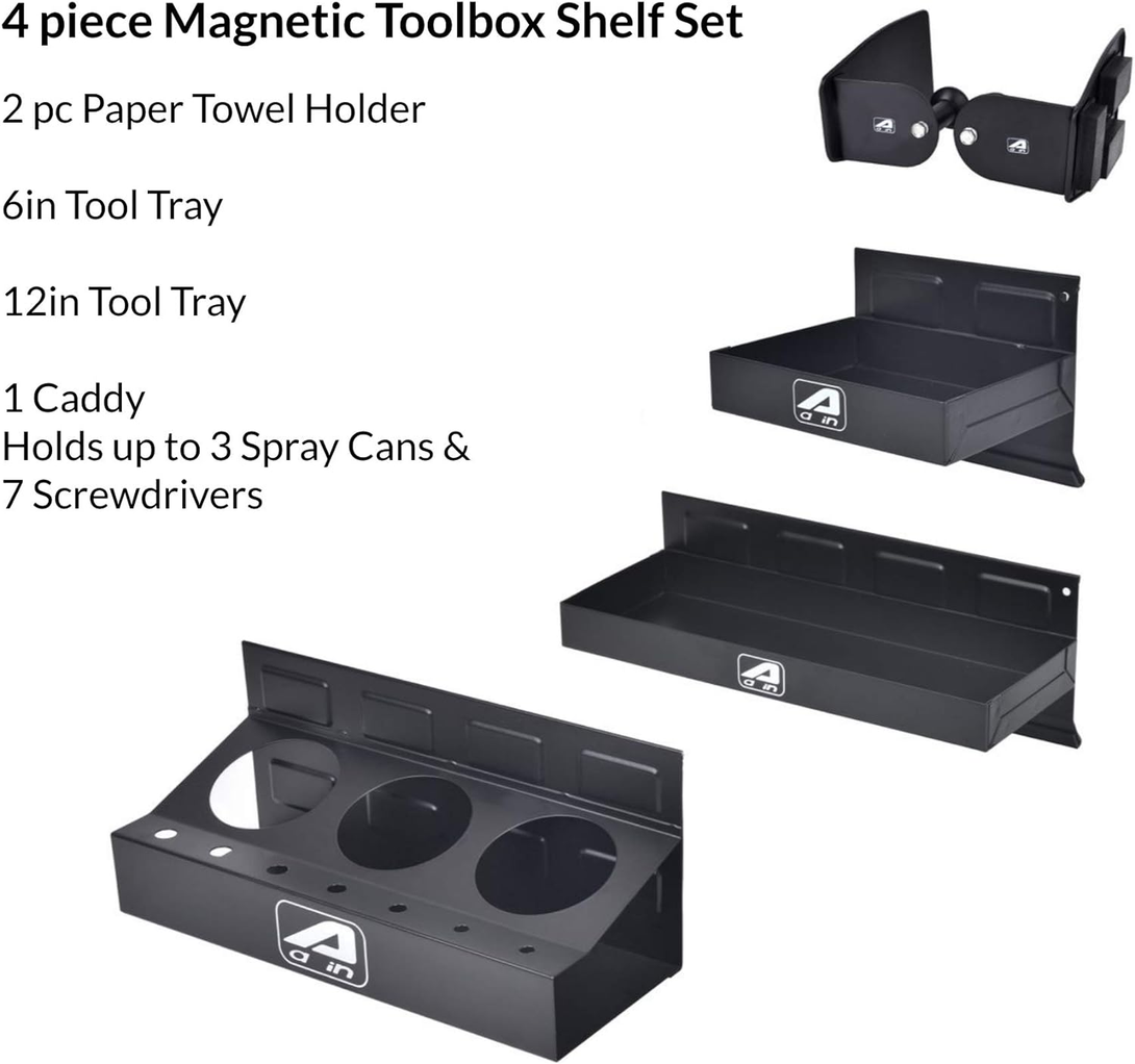 Aain Magnetic Toolbox Tray Set, Tool Box Holder Accessories for Tool Organizer,G