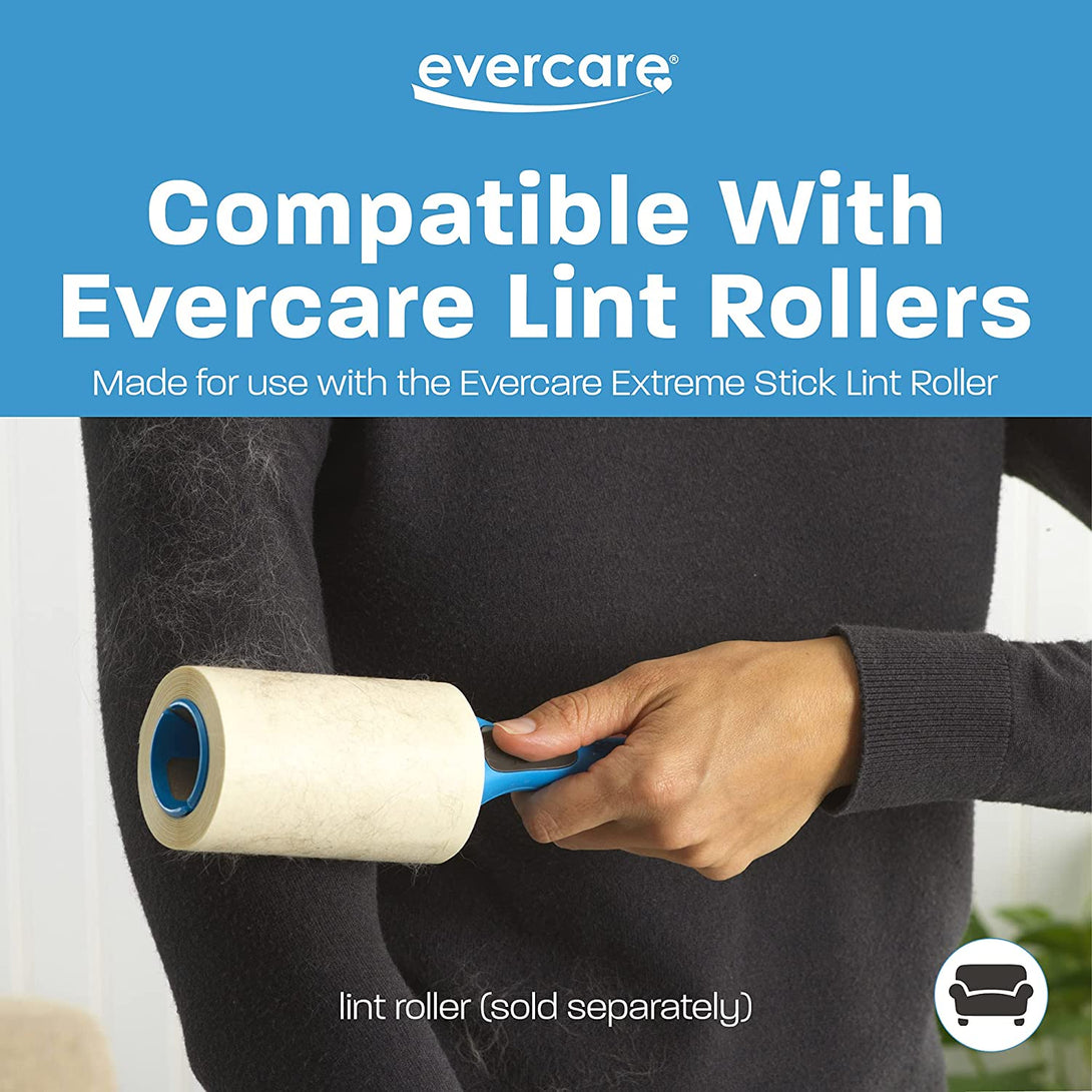 Evercare Extreme Stick, Standard Lint Roller Refill, 6 X 60 Sheet Roll (360 Total Sheets)