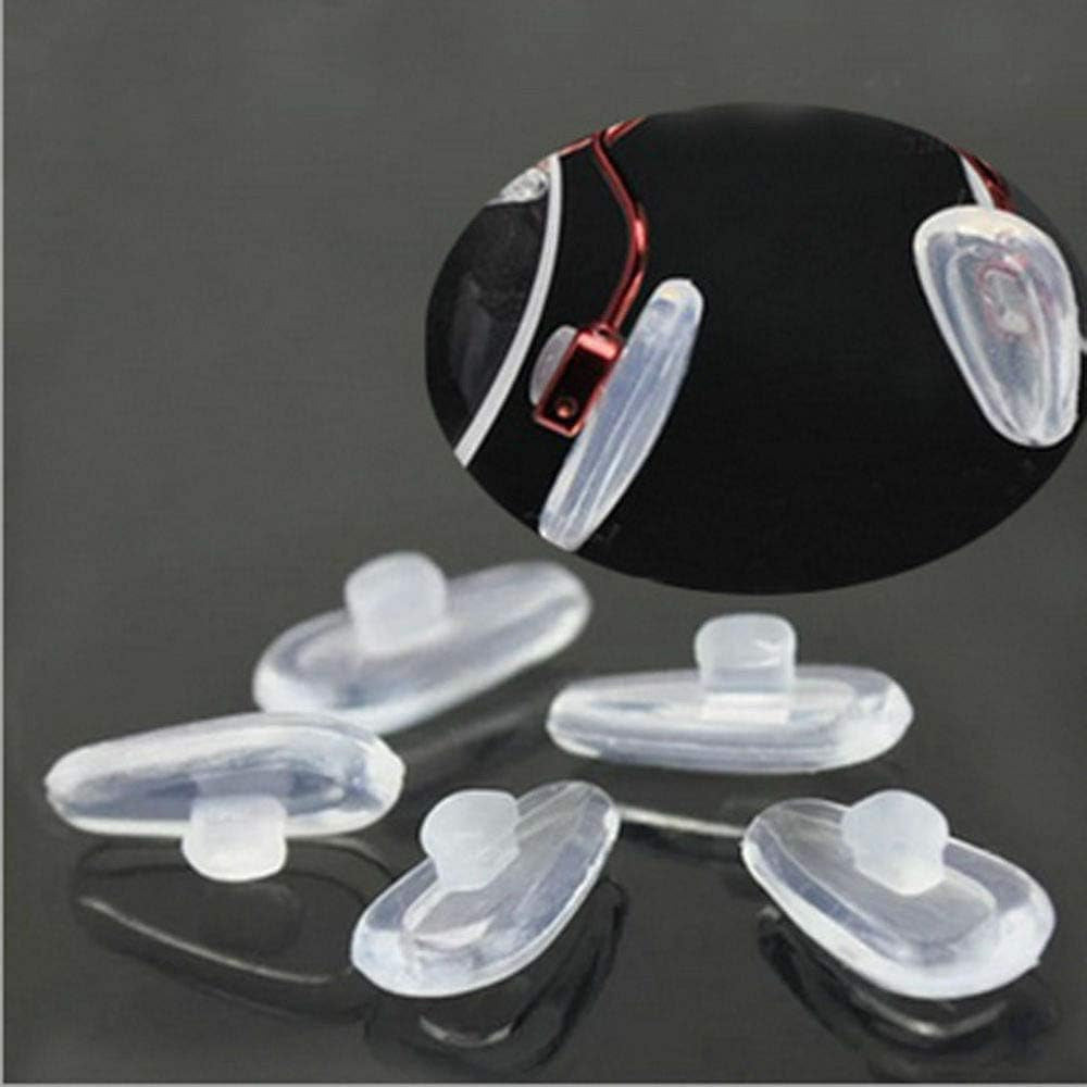 Push-In Eyeglass Nose Pads, 6 Pairs 15Mm Soft Silicone Air Chamber Push in Nose Pads for Glasses