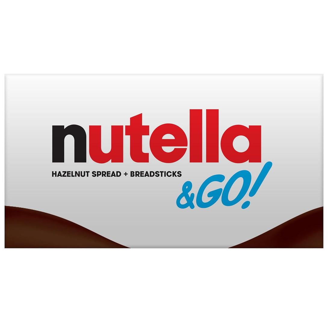 Nutella & GO! Bulk 12 Pack, Hazelnut and Cocoa Spread with Breadsticks, Stocking Stuffers, Snack Cups, 1.8 Oz Each​