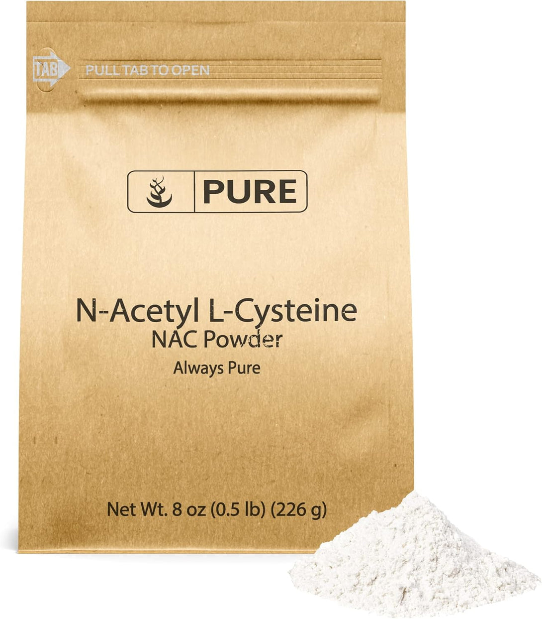 PURE ORIGINAL INGREDIENTS NAC N-Acetyl L-Cysteine Powder (8 Oz) Lab Verified, Always Pure, No Fillers