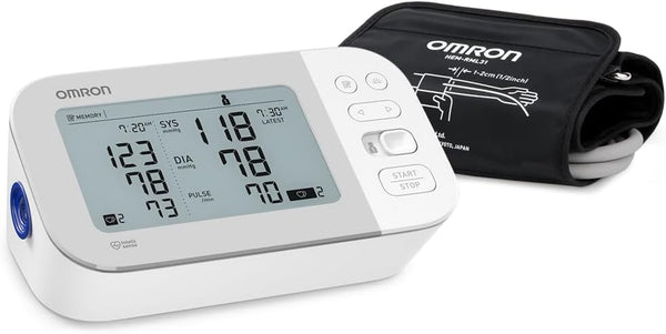 OMRON Gold Blood Pressure Monitor, Premium Upper Arm Cuff, Digital Bluetooth Blood Pressure Machine, Stores up to 120 Readings for Two Users (60 Readings Each)