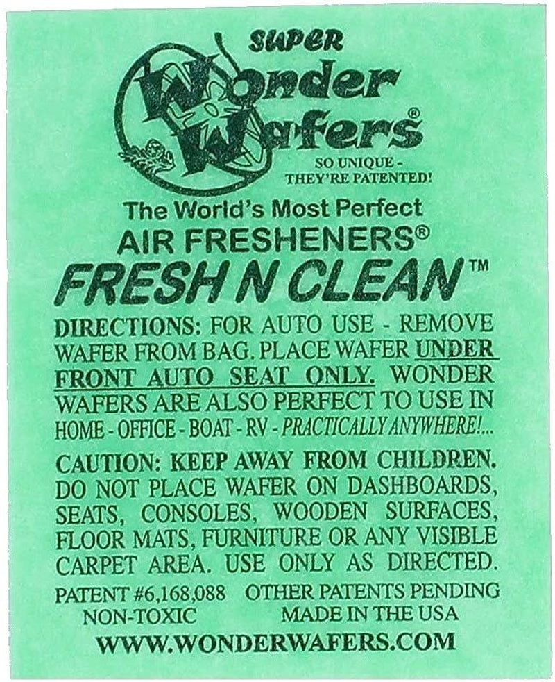 Wonder Wafers 25 CT Individually Wrapped Fresh & Clean Air Fresheners