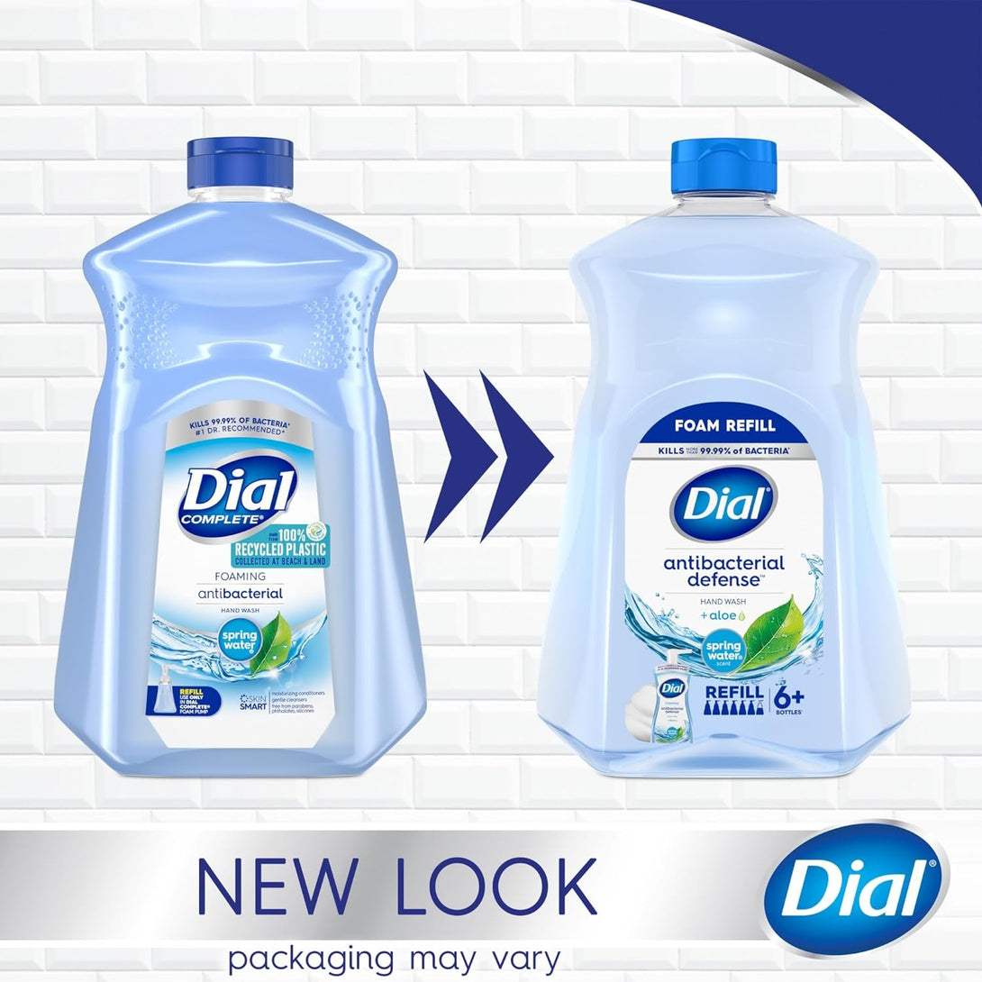Dial Antibacterial Foaming Hand Soap Refill, Spring Water, 52 Fl Oz (Pack of 1)