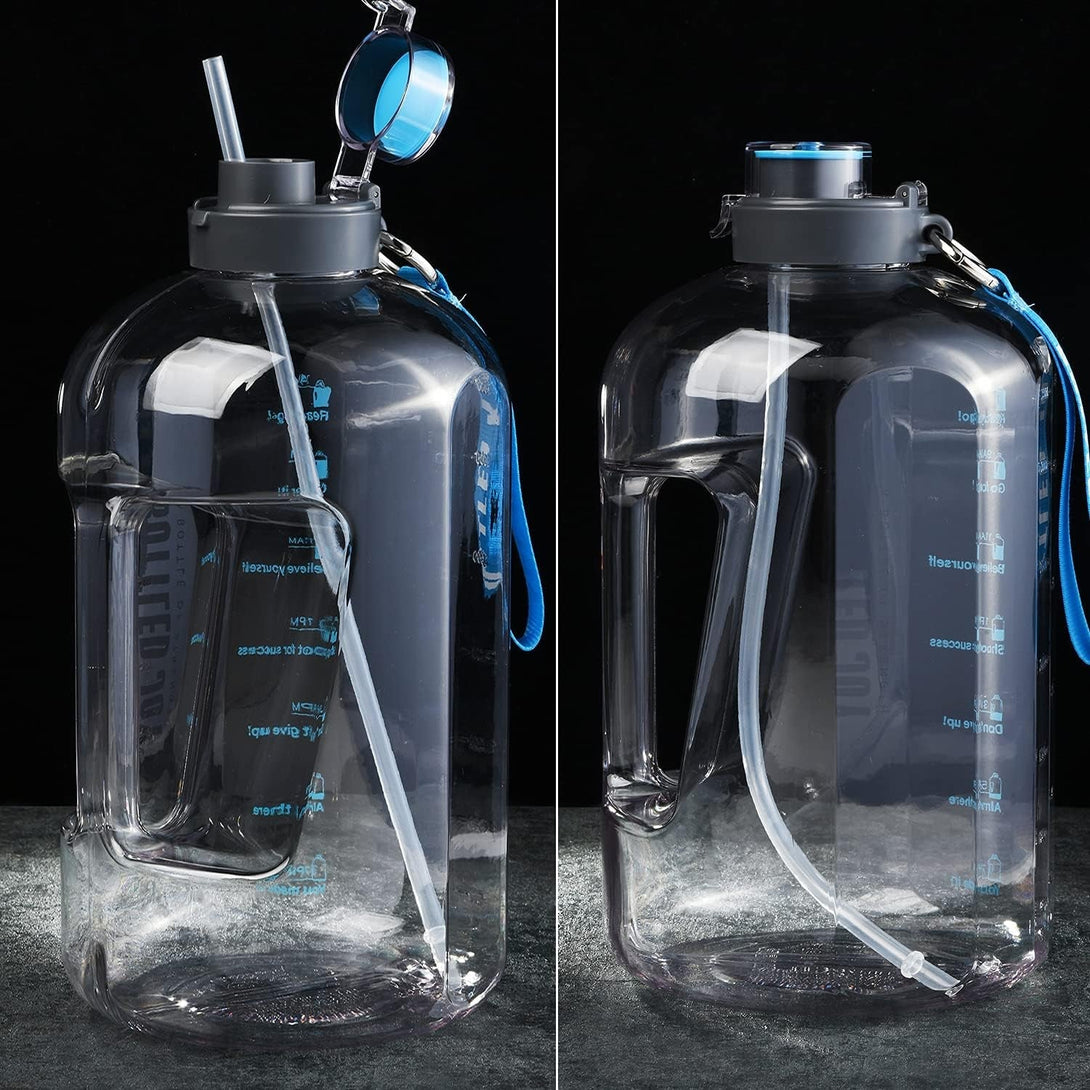 ALINK 12-Pack Reusable Plastic Clear Straws, 13 Inch Extra Long Tumbler Straws for Stanley Cups, 1 Gallon, 64 Oz 40 Oz 32 Oz Water Bottles, plus Cleaning Brush