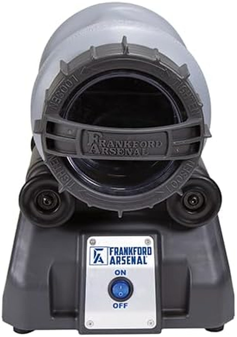 Frankford Arsenal Platinum Series Rotary Tumbler Lite with Clear Viewing Window and Leakproof Seal for Cleaning and Polishing during Reloading