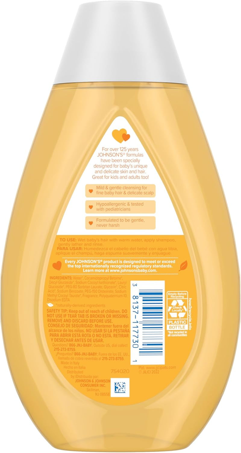 Johnson'S Baby Tear Free Shampoo, No Parabens/Phthalates/Sulfates/Dyes, Fresh, 13.6 Fl Oz