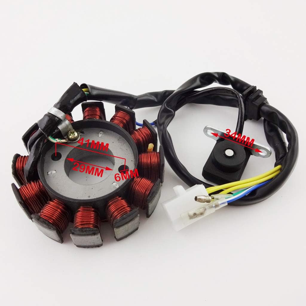 Tc-Motor 12 Coils Ignition Stator Magneto for 4 Stroke GY6 125Cc 150Cc Moped Scooter ATV Quad