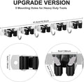 Broom Holder Wall Mount, Broom Organizer Wall Mount Stainless Steel Broom and Mop Hanger Heavy Duty Storage Organization for Home Kitchen Garden