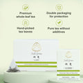 GTGLOTRA Premium Full-Leaf Loose Green Tea, 24 Pyramid Bags(4 Pack), 100% Natural No Additives, Easy Brew, Biodegradable Tea Whole Leaf Tea