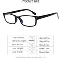 Kerecsen 6-Pack Reading Glasses Blue Light Blocking,Spring Hinge Readers for Men Women,Computer Eyeglasses 6 Black 1.5 x