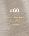Hetto Microlink Hair Extensions Human Hair Blonde Micro Bead Hair Extensions Real Hair Invisible Short for Women 12 Inch 45g 50s 1-1-M-#60 12-Inch