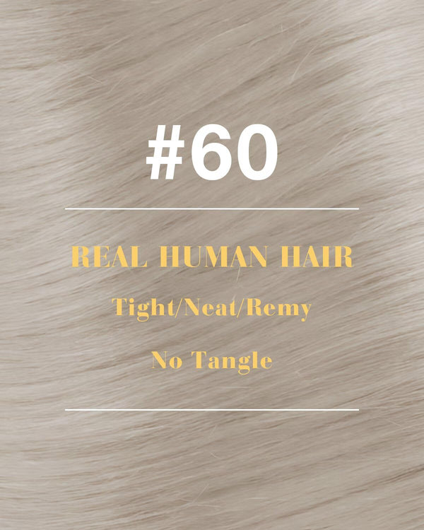 Hetto Microlink Hair Extensions Human Hair Blonde Micro Bead Hair Extensions Real Hair Invisible Short for Women 12 Inch 45g 50s 1-1-M-#60 12-Inch