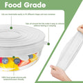 7-Piece Silicone Stretch Lids - Reusable Premium Silicone Stretch & Seal Lids for Most Containers