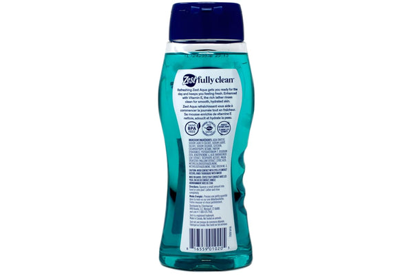 Zest Body Wash, Aqua, 18 Ounce, 2 Pack