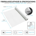 Fiberglass Cloth Plain Weave Fiberglass Mat Woven Fiberglass Sheet | 0.75oz 0.03mm for Boat RC Plane Auto Surfboard Tub Pool Repair 106" x 50"